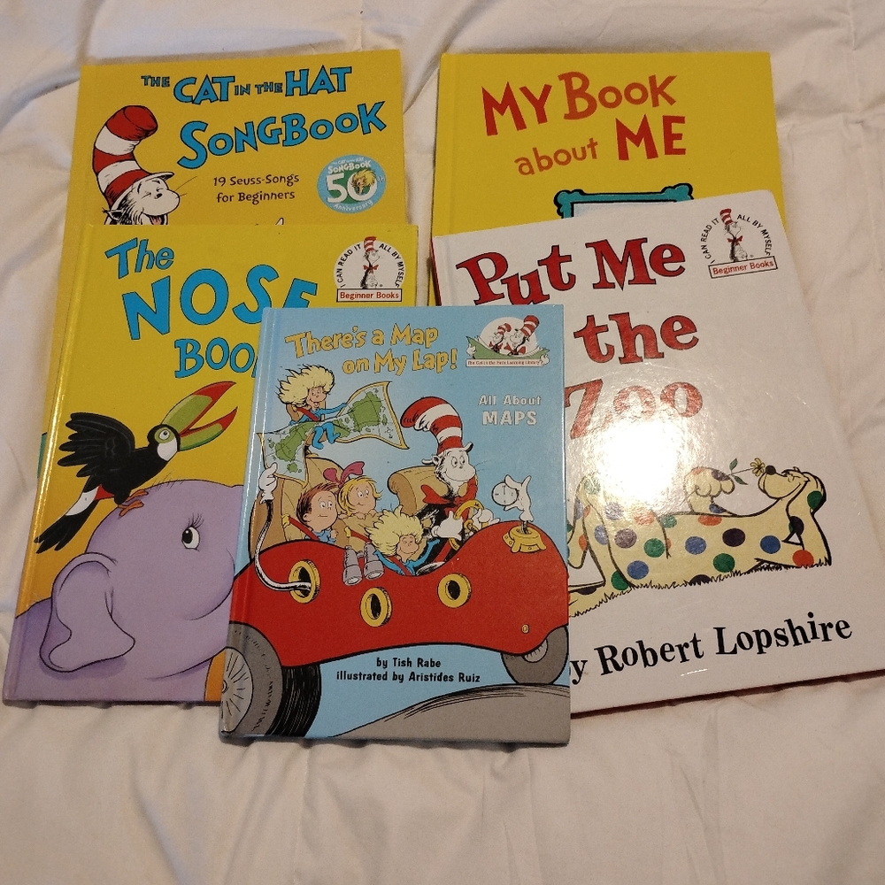 Dr Suess The Cat In the Hat Songbook Music + Assorted Hardcover Kids Books